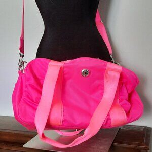 Neon Pink Lululemon Athletica Gym Duffel Bag